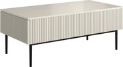 Konferenčný stolík Nicole 120 cm - kašmírové / čierne nohy