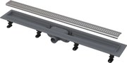 Sprchový žľab Alca 55 cm plast šedá mat čtverečky APZ9-550M