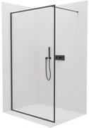 Cerano Moreli, sprchová zástena 80x200 cm, 8mm číre sklo, čierny profil, CER-CER-417605