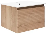 Kúpeľňová skrinka s umývadlom Naturel Savona 78x43x44, 8 cm dub halifax mat SAVONA80DH