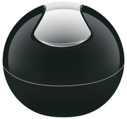 Čierny plastový odpadkový kôš 1 l Bowl – Spirella