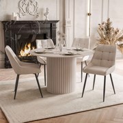 JEDÁLENSKÝ SET LANDRY KAŠMÍR STÔL + 4 STOLIČKY