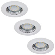 Rabalux 1046 - SADA 3xLED Podhľadové svietidlo LITE 3xGU10-LED/3W/230V RL1046