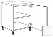 Kuchynská skrinka spodní Naturel Erika24 s dvierkami 30x87x56 cm bílá lesk 450.UD30.R