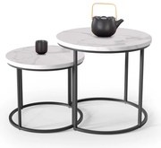 Konferenčný stolík Oreo, biela / čierna