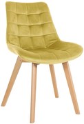 Stolička Brook - zamat - Žltá