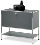 Odkladacia skrinka »CN3« s 1 výklopnými dvierkami, sivá