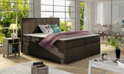 Posteľ Boxspring Alicia 200 x 180, hnedá (látka - ba 04/sawana 26)