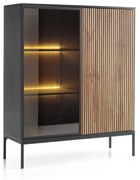 Dvojdverová vitrína Sento (WT104) s LED osvetlením