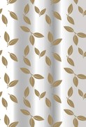 BISK Erga Peva, sprchový záves 180x200cm, polyester, biela-zlatá vzor Madison, ERG-08175