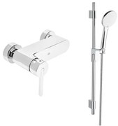 Sprchová batéria SAT Fusion so sprchovacím setom 150 mm chróm SATBSFU268TCHSET