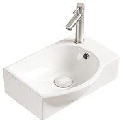 Mexen Mista umývadlo na dosku ľavá 40 x 28 cm, biela - 22174000L