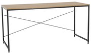 Tempo Kondela Písací stôl, dub/čierna, 150x60 cm, MELLORA