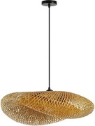 Immax 08270L - Luster na lanku HILO 1xE27/40W/230V pr. 80 cm bambus