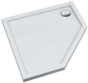 Päťuholníková vanička Espera Aqm2398 90x90x5 biela