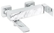 Vaňová batéria SIKO Elements bez sprchového setu 150 mm dekor biely mramor SIKOBSEL222DMB