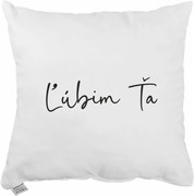 Dekoratívny vankúš Ľúbim ťa 40x40 cm EMI