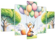 Obraz – Šťastná líška (150x105 cm)