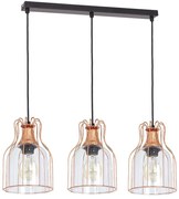Luster na lanku ARIA 3xE27/60W/230V medená