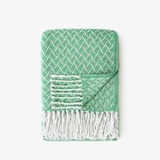 Goldea bavlnená deka orient - zelená 140 x 200 cm