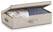 Zeller Present Pevný úložný box na oblečení, na textil, pod postel, proužek, 62x38x16cm