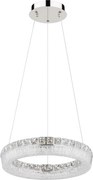 Globo 67387-24 - LED stmievateľný luster na lanku LAUREL LED/24W/230V číre + diaľkové ovládanie