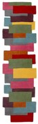 Farebný vlnený behúň Flair Rugs Abstract Collage, 60 x 230 cm