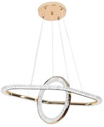 Toolight Toolight, LED závesné svietidlo 64x36 cm, 60W, G034-CP, zlatá lesklá, OSW-06301