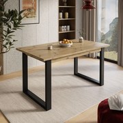 JEDÁLENSKÝ ROZKLADACÍ STÔL PLUTO DUB ARTISAN + ČIERNY 150 - 198 cm