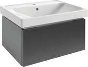 Kúpeľňová skrinka s umývadlom SAT Feel 60x30x46 cm v antracitovej farbe mat SATFEEL60ANTU5