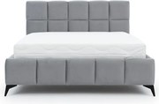 Moderná čalúnená posteľ MALO 200x180, sivá (Matt Velvet 85)