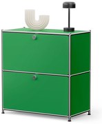 Kovová odkladacia skrinka »CN3« s výklopnými priečinkami, zelená