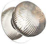 Nástenné svietidlo Bolla, 1x grafitové sklenené tienidlo, ch