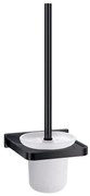 OMNIRES DA70620BL - Nástenná WC štetka DARLING polomatná čierna