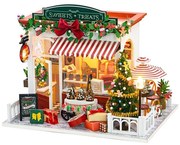 2Kids Toys - Miniatúra domčeka Vianočná cukráreň 2xAAA batérie