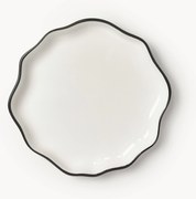 Porcelánové raňajkové taniere's vlnitým okrajom Bia, 4 ks