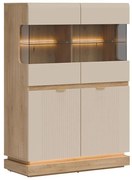 Vitrína Nízka Milton Ml04 Cashmere