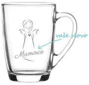 Personalizovaný hrnček s venovaním a anjelom 300 ml