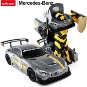 Mercedes-AMG GT3 šedé RASTAR 1:14 autíčko/robot 2 v 1 na diaľkové ovládanie + ovládač 2,4 GHz