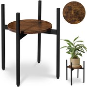Stojan na kvety TORRE RUSTIC 40 cm hnedý/čierny
