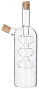 Sklenená karafa na olej a ocot Duo 220 ml/70 ml