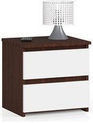 Nočný stolík CL2 2SZ CLP wenge / biely