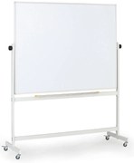 Mobilná otočná magnetická tabuľa, lakovaný povrch, 1500 x 1200 mm
