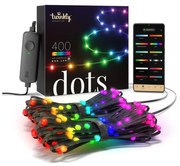 Smart LED vianočná reťaz TWINKLY Dots TWD400STP-BEU 20m WiFi