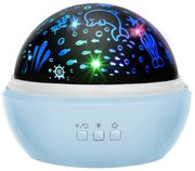 Nočná lampa s projektorom modrá LP16858