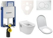 Cenovo zvýhodnený závesný WC set Geberit na zamurovanie + WC VitrA S50 SIKOGE2V1