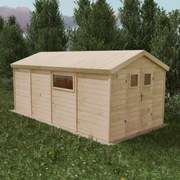 Drevený domček MANGO (2,7 × 5,2 m)