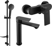 Mexen Royo DF05 sprchová súprava, čierna - 72214DF05-70