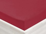 Jersey napínacie prestieradlo JR-010 Vínové 90 x 200 - výška 20 cm