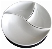 Sada misiek s podnosom TORO 3 ks keramika/drevo